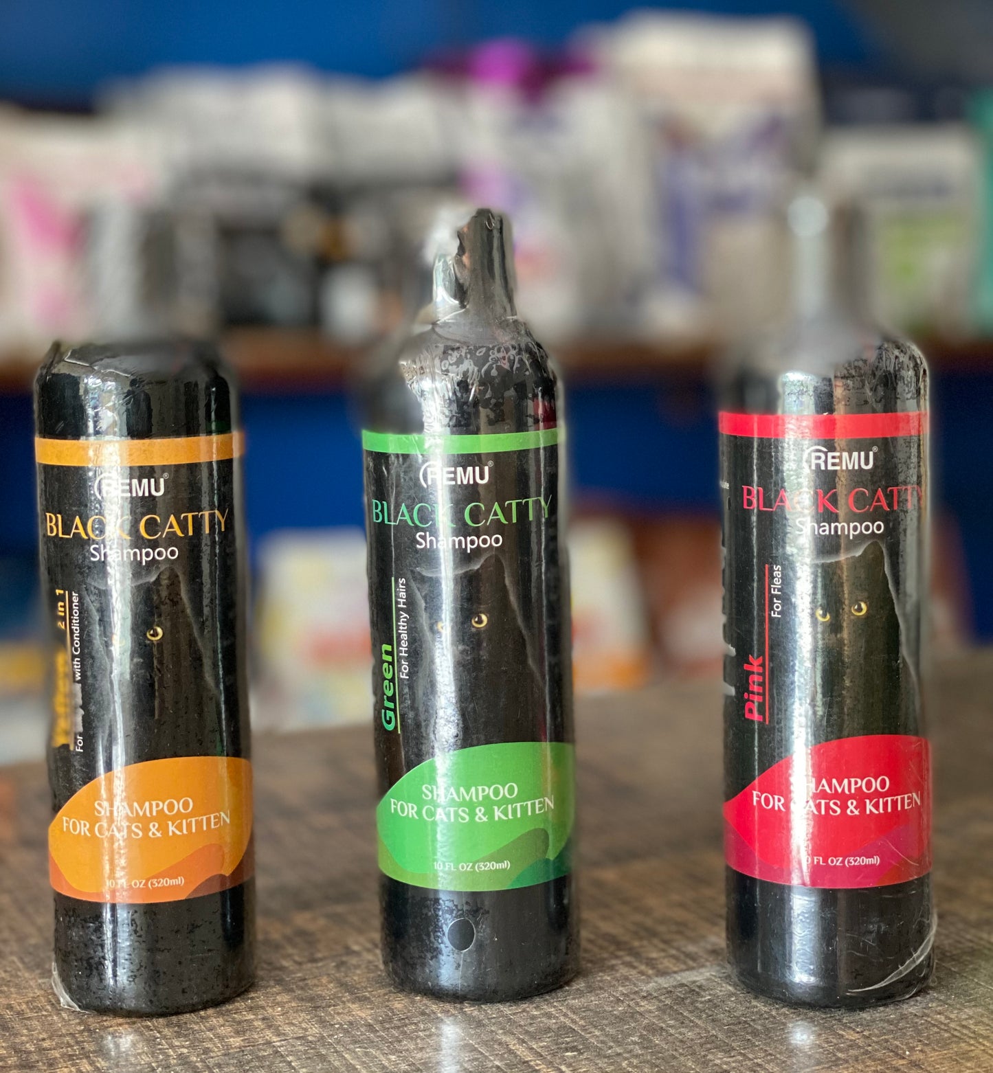 Remu Black Catty Shampoo [320 ML, 120 ML]